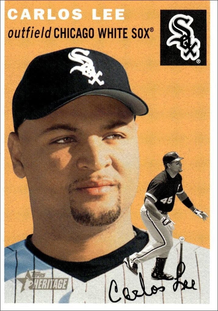 2003 Topps Heritage Carlos Lee #89 trading card