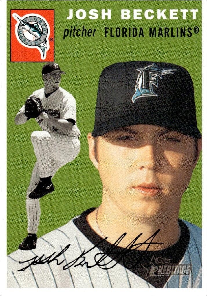 2003 Topps Heritage Josh Beckett #155 trading card