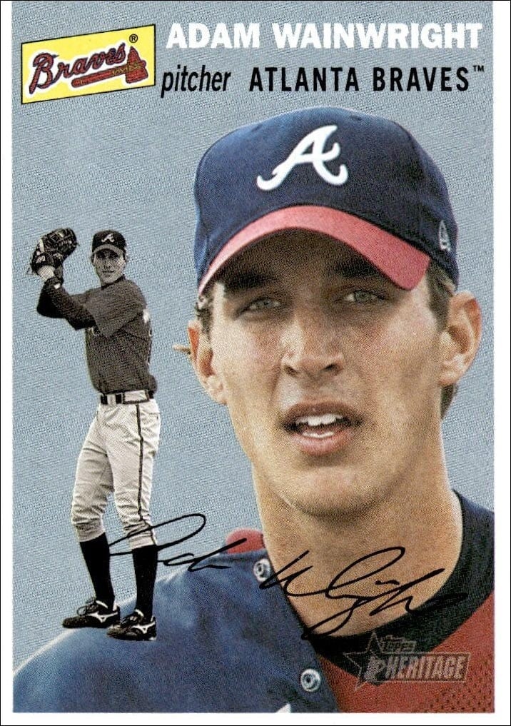 2003 Topps Heritage Adam Wainwright #422 baseball trading card front
