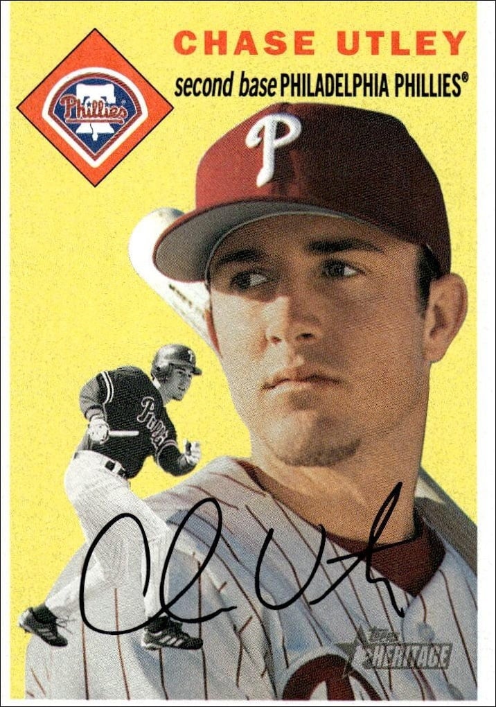 2003 Topps Heritage Chase Utley #179 baseball trading card front