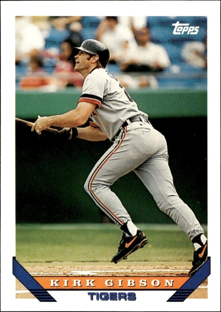 1993 Topps Traded Kirk Gibson #8T trading card