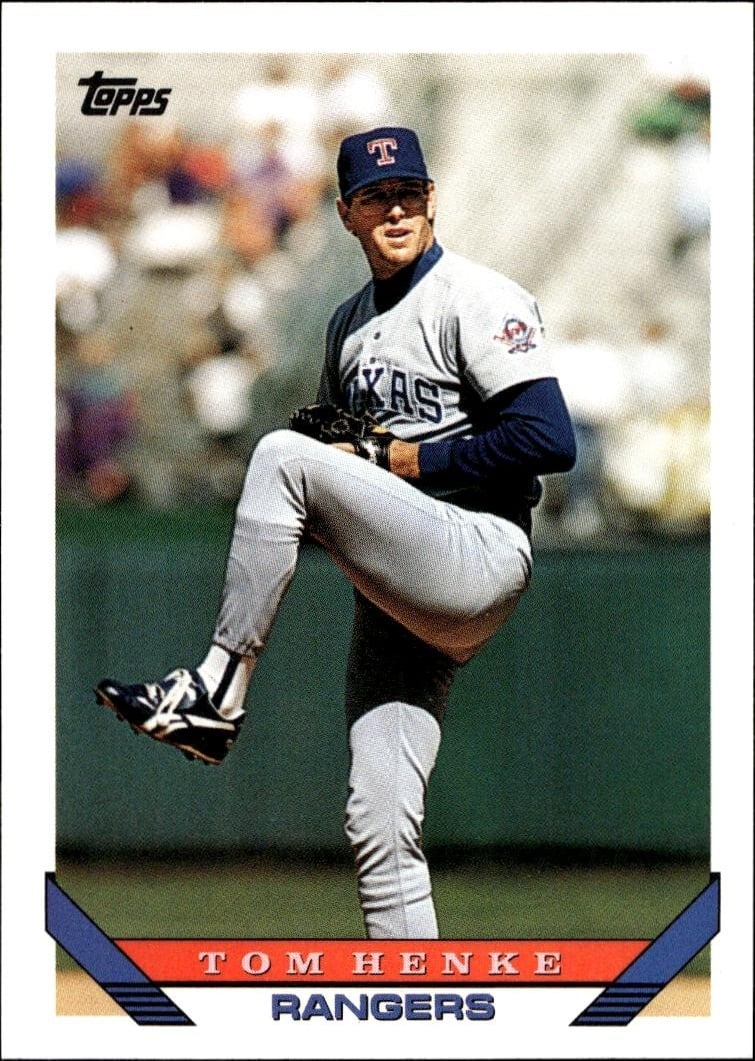 1993 Topps Traded Tom Henke #14T trading card