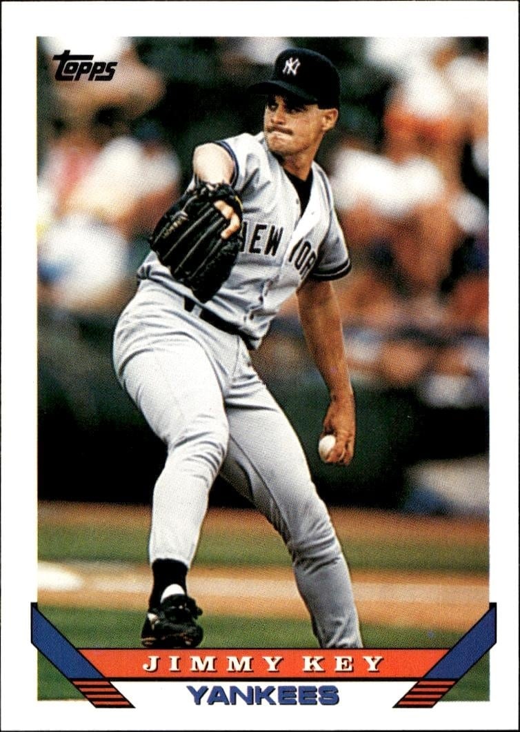 1993 Topps Traded Jimmy Key #68T trading card