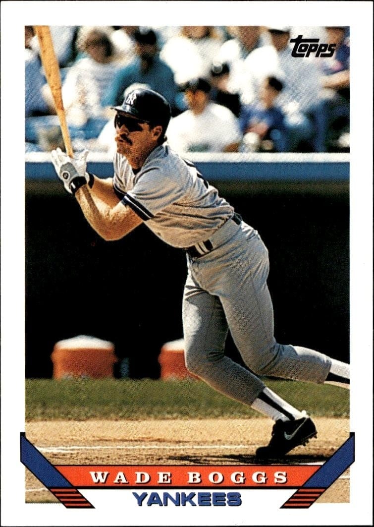1993 Topps Traded Wade Boggs #47T trading card