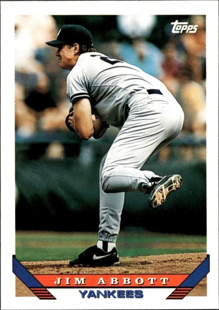 1993 Topps Traded Jim Abbott #75T trading card