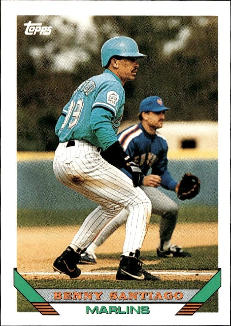 1993 Topps Traded Benny Santiago #44T trading card