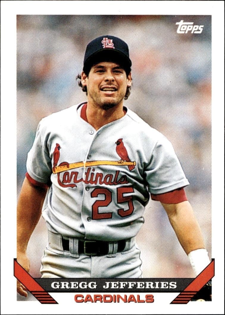1993 Topps Traded Gregg Jefferies #122T trading card