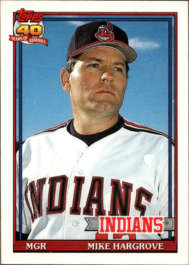 1991 Topps Traded Mike Hargrove #52T trading card