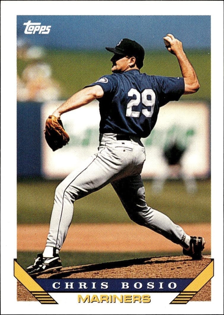 1993 Topps Traded Chris Bosio #28T trading card