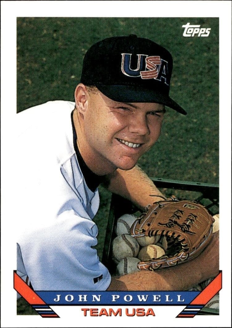 1993 Topps Traded John Powell #45T trading card