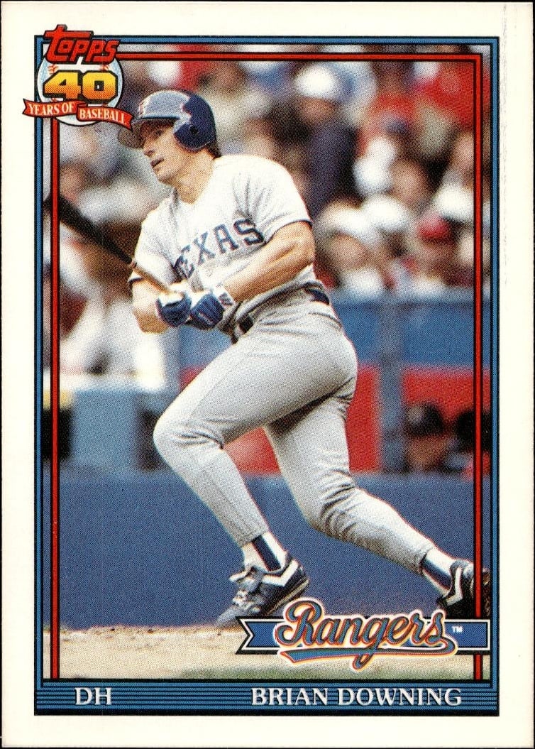 1991 Topps Traded Brian Downing #33T trading card