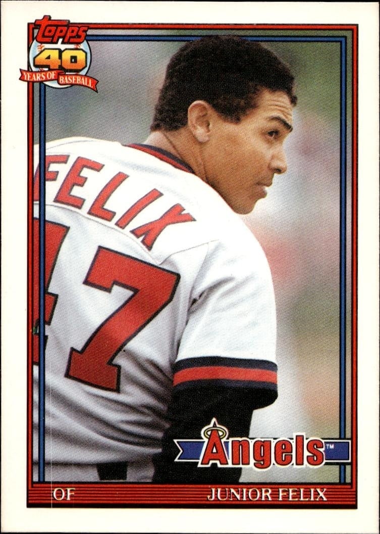 1991 Topps Traded Junior Felix #40T trading card