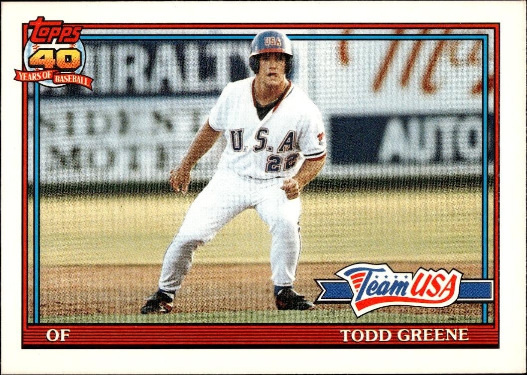 1991 Topps Traded Todd Greene #50T trading card
