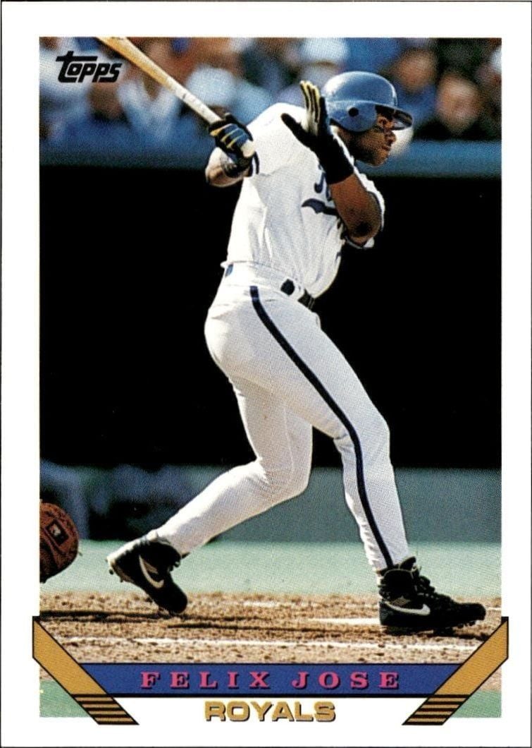 1993 Topps Traded Felix Jose #66T trading card