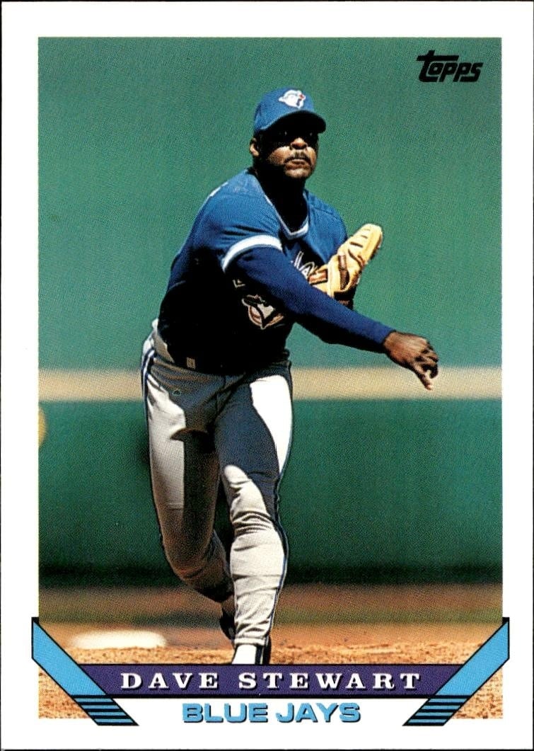 1993 Topps Traded Dave Stewart #114T trading card