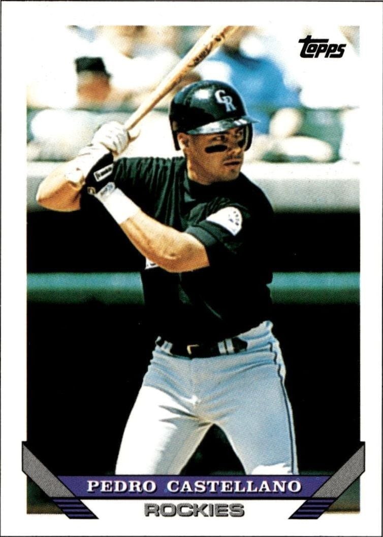 1993 Topps Traded Pedro Castellano #69T trading card