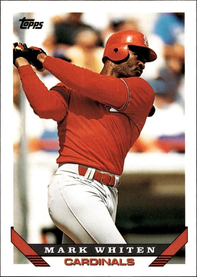 1993 Topps Traded Mark Whiten #20T trading card