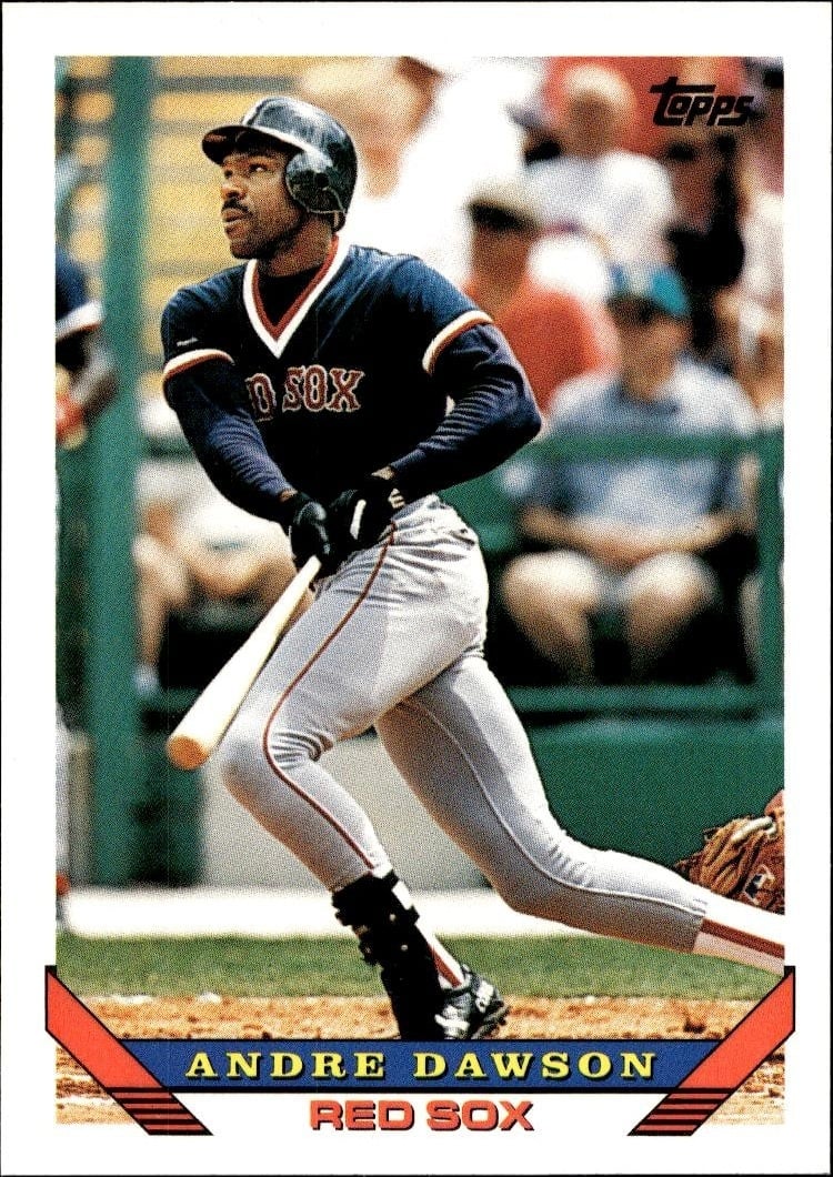 1993 Topps Traded Andre Dawson #92T trading card