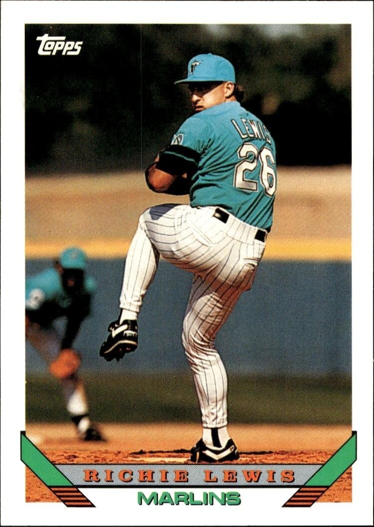 1993 Topps Traded Richie Lewis #90T trading card