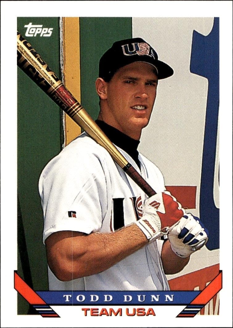 1993 Topps Traded Todd Dunn #67T trading card