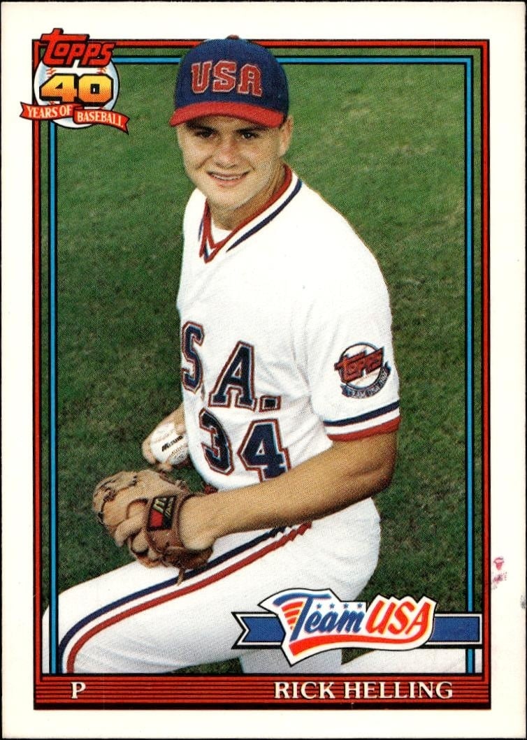 1991 Topps Traded Rick Helling #54T trading card