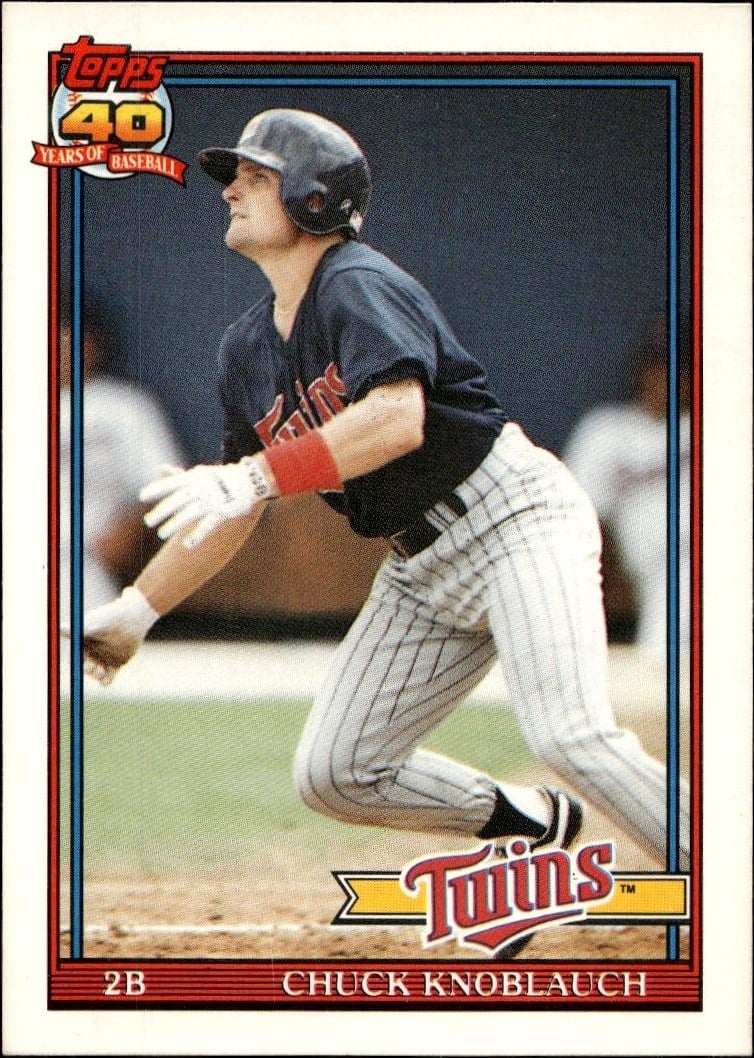 1991 Topps Traded Chuck Knoblauch #69T trading card
