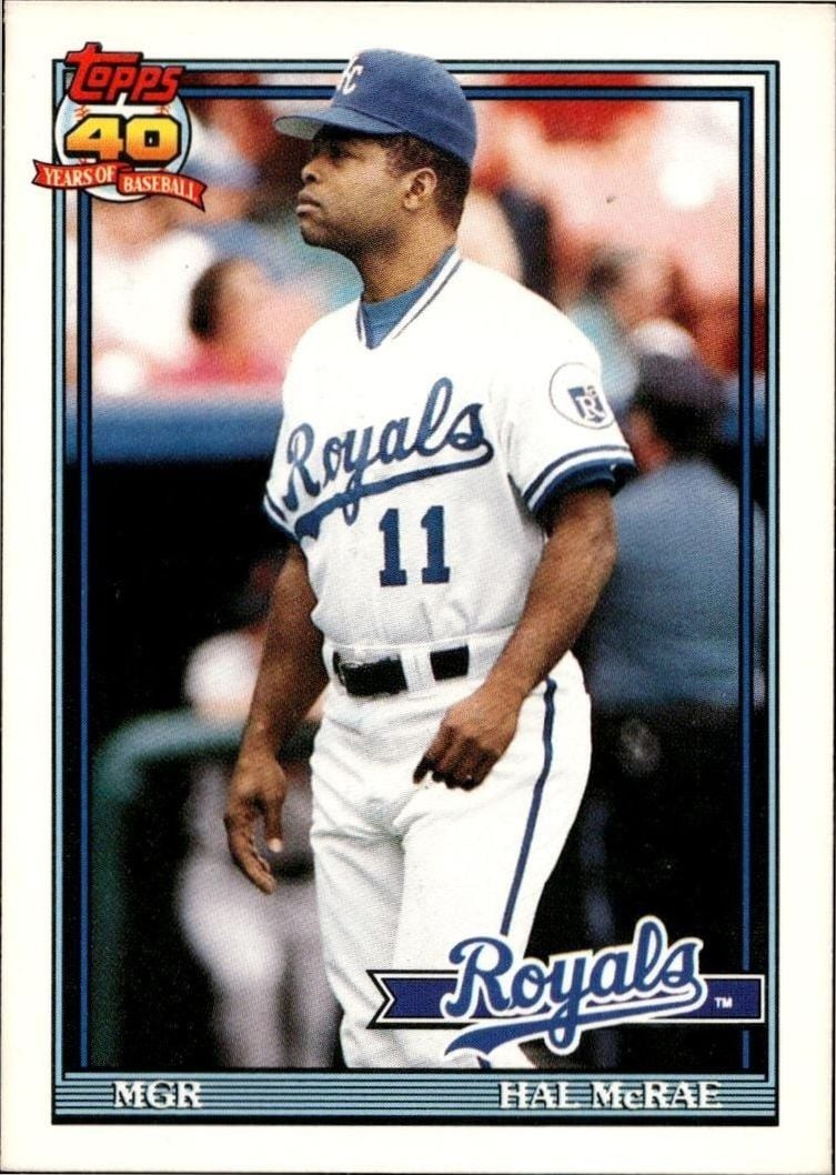 1991 Topps Traded Hal McRae #79T trading card