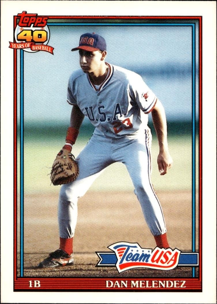 1991 Topps Traded Dan Melendez #80T trading card