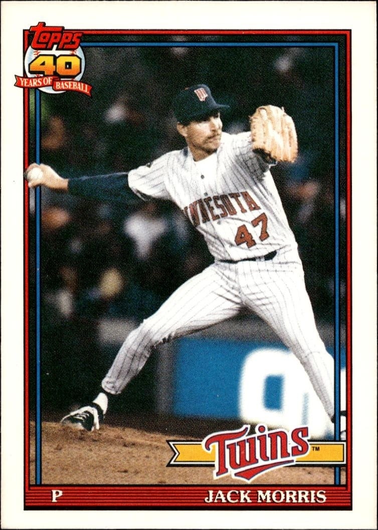 1991 Topps Traded Jack Morris #82T trading card