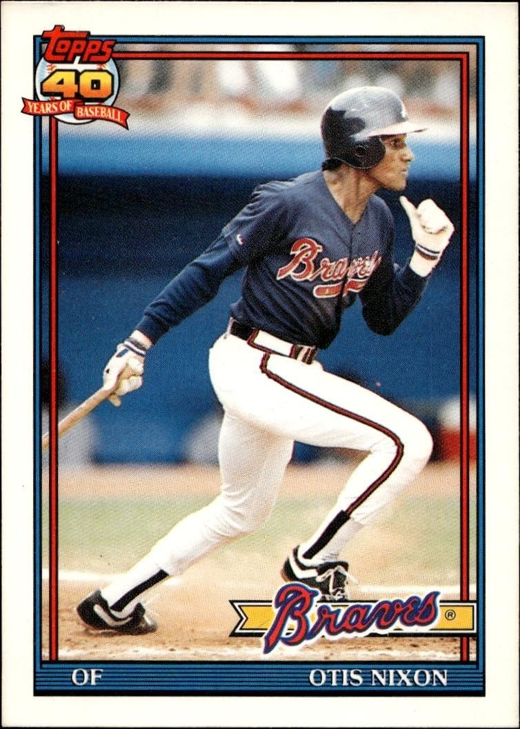 1991 Topps Traded Otis Nixon #84T trading card