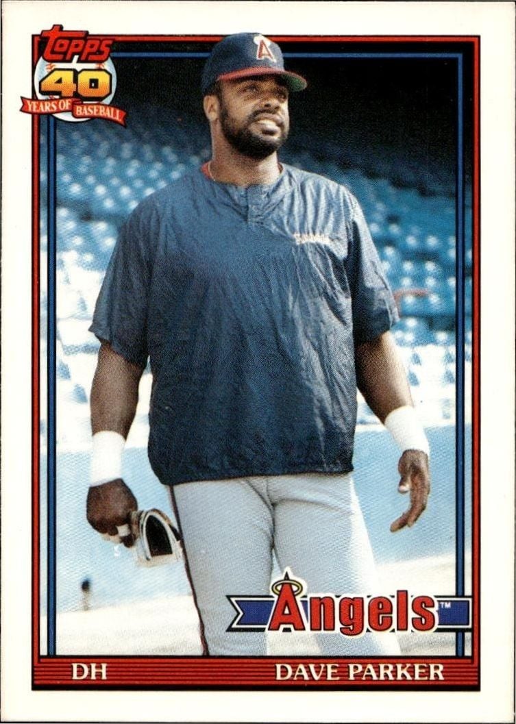 1991 Topps Traded Dave Parker #89T trading card