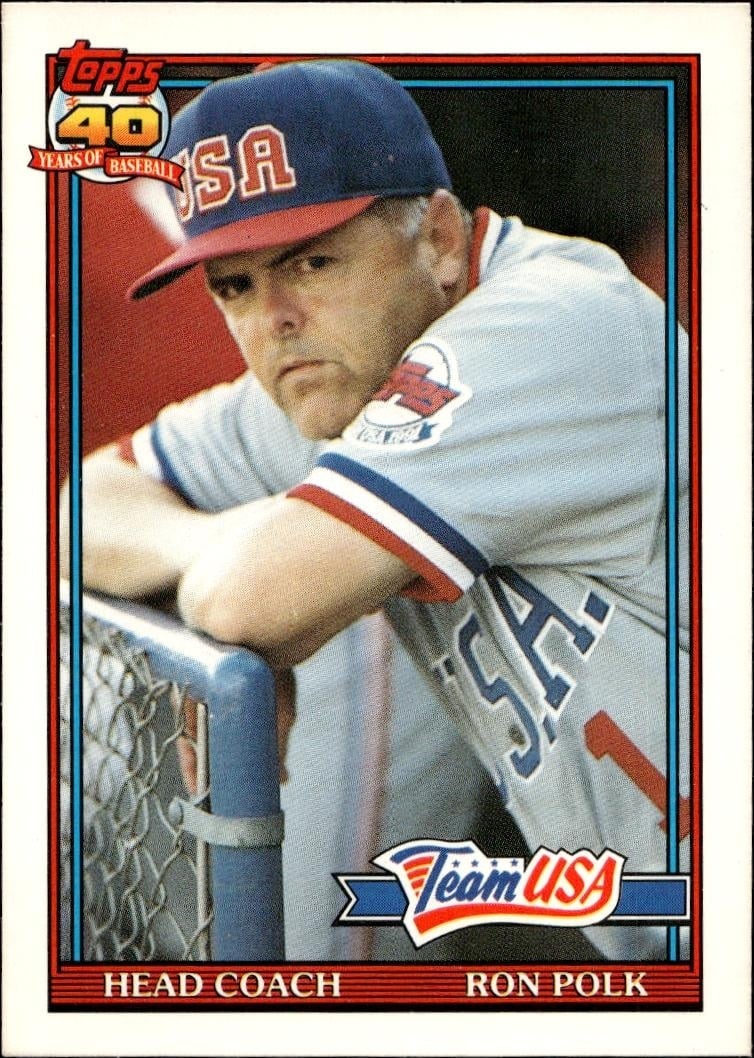 1991 Topps Traded Ron Polk #93T trading card