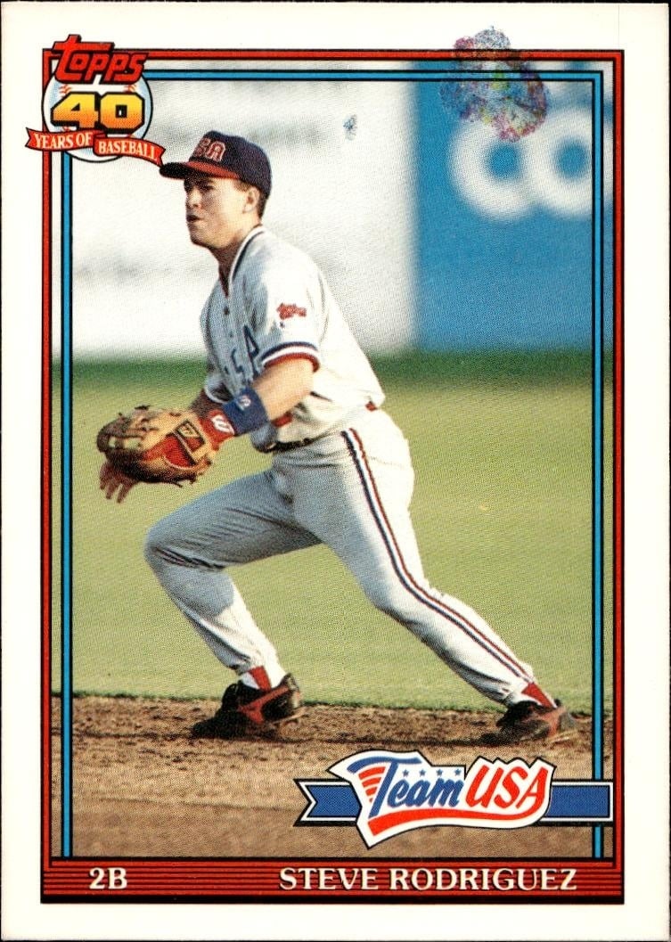 1991 Topps Traded Steve Rodriguez #102T trading card