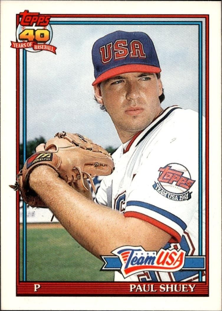 1991 Topps Traded Paul Shuey #108T trading card