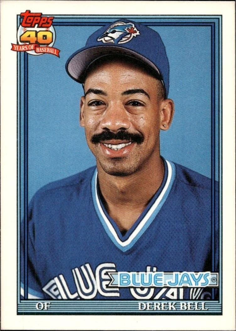 1991 Topps Traded Derek Bell #7T trading card