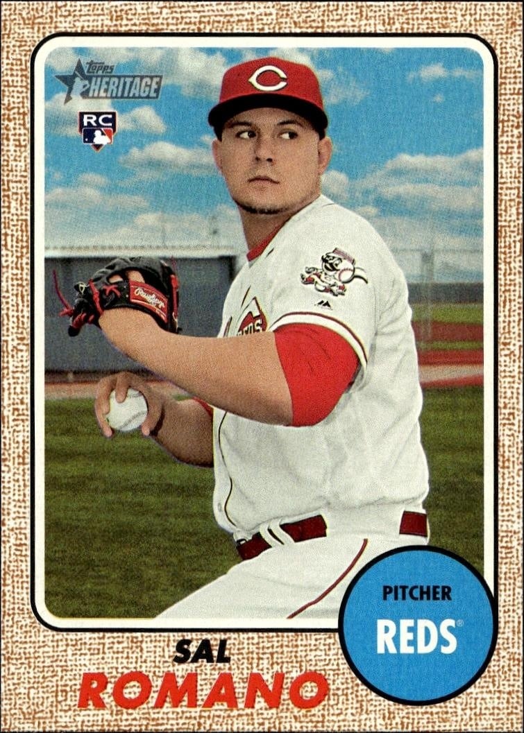 2017 Topps Heritage Sal Romano #622 baseball trading card front
