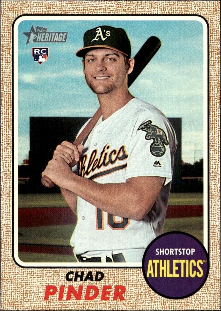 2017 Topps Heritage Chad Pinder #614 trading card