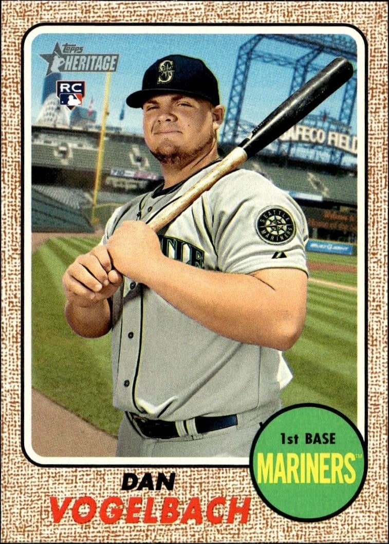2017 Topps Heritage Dan Vogelbach #613 trading card