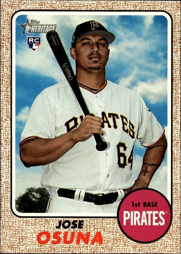2017 Topps Heritage Jose Osuna #691 trading card