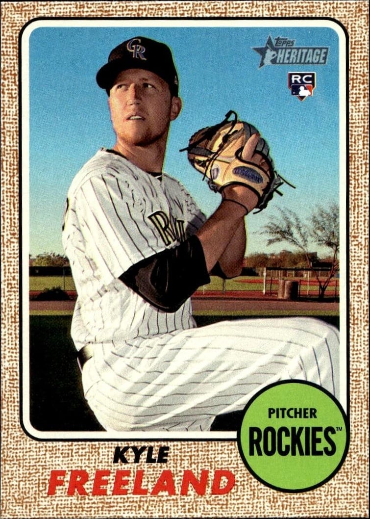 2017 Topps Heritage Kyle Freeland #666 trading card