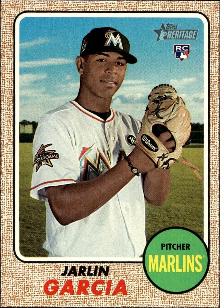 2017 Topps Heritage Jarlin Garcia #643 trading card