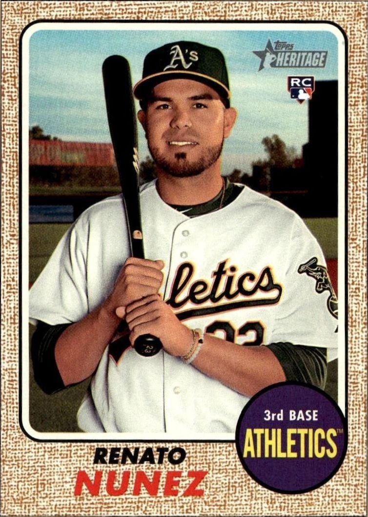 2017 Topps Heritage Renato Nunez #599 trading card