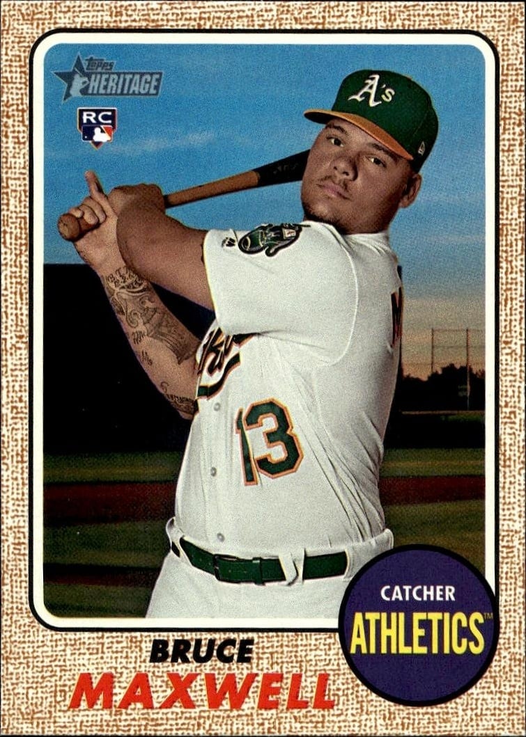 2017 Topps Heritage Bruce Maxwell #584 trading card