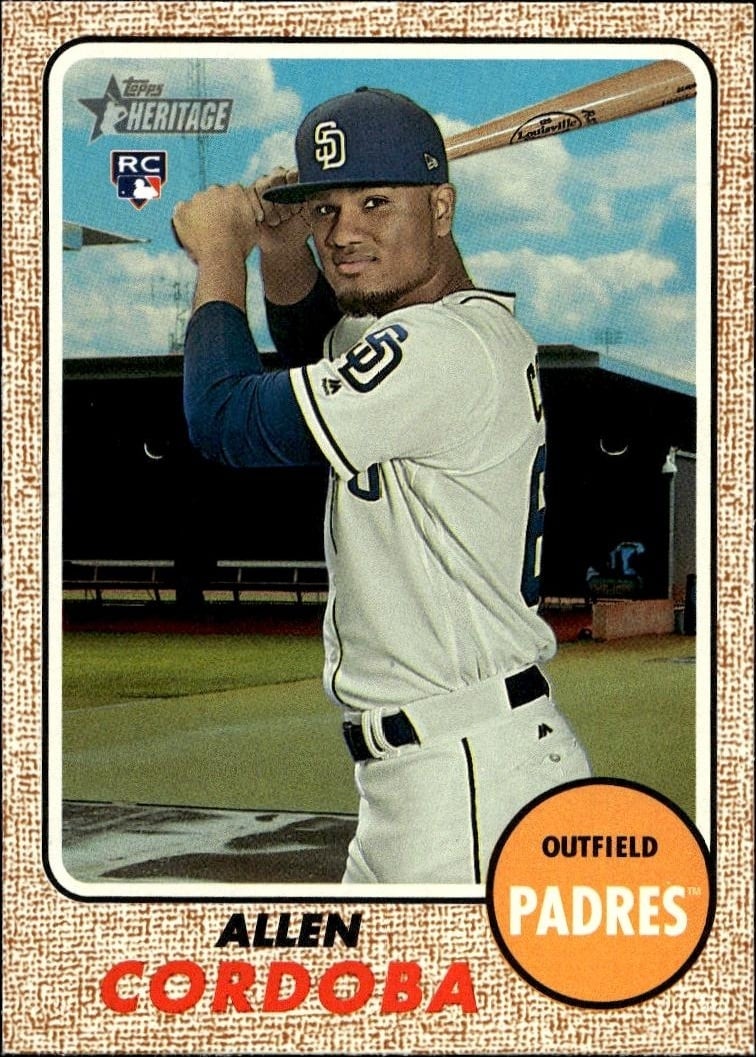 2017 Topps Heritage Allen Cordoba #569 trading card