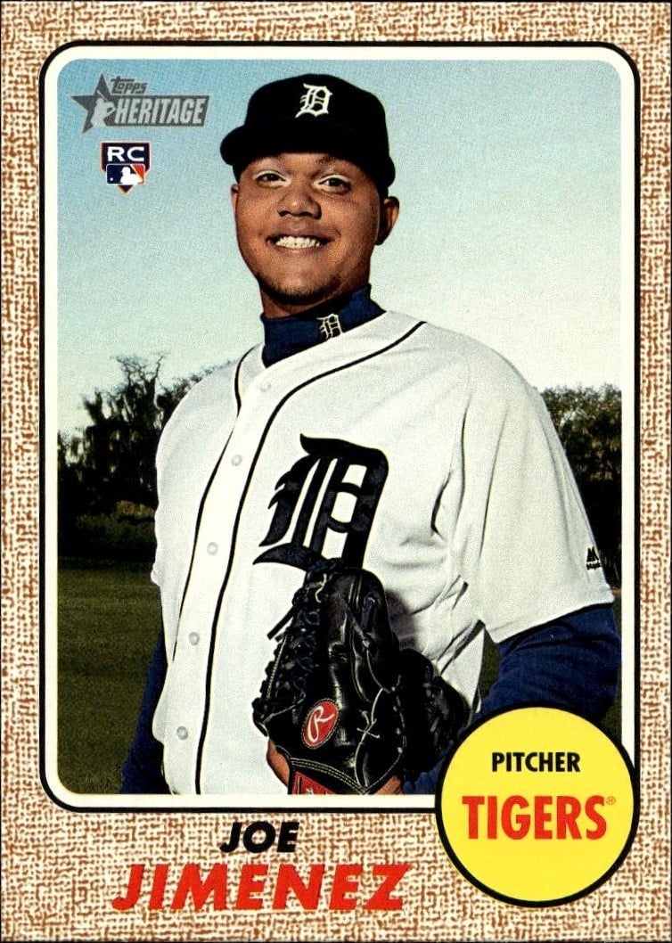 2017 Topps Heritage Joe Jimenez #567 baseball trading card front