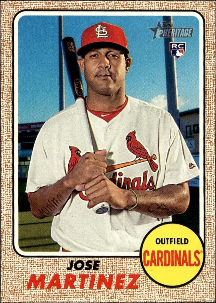 2017 Topps Heritage Jose Martinez #511 trading card