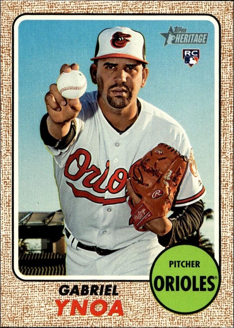 2017 Topps Heritage Gabriel Ynoa #557 trading card