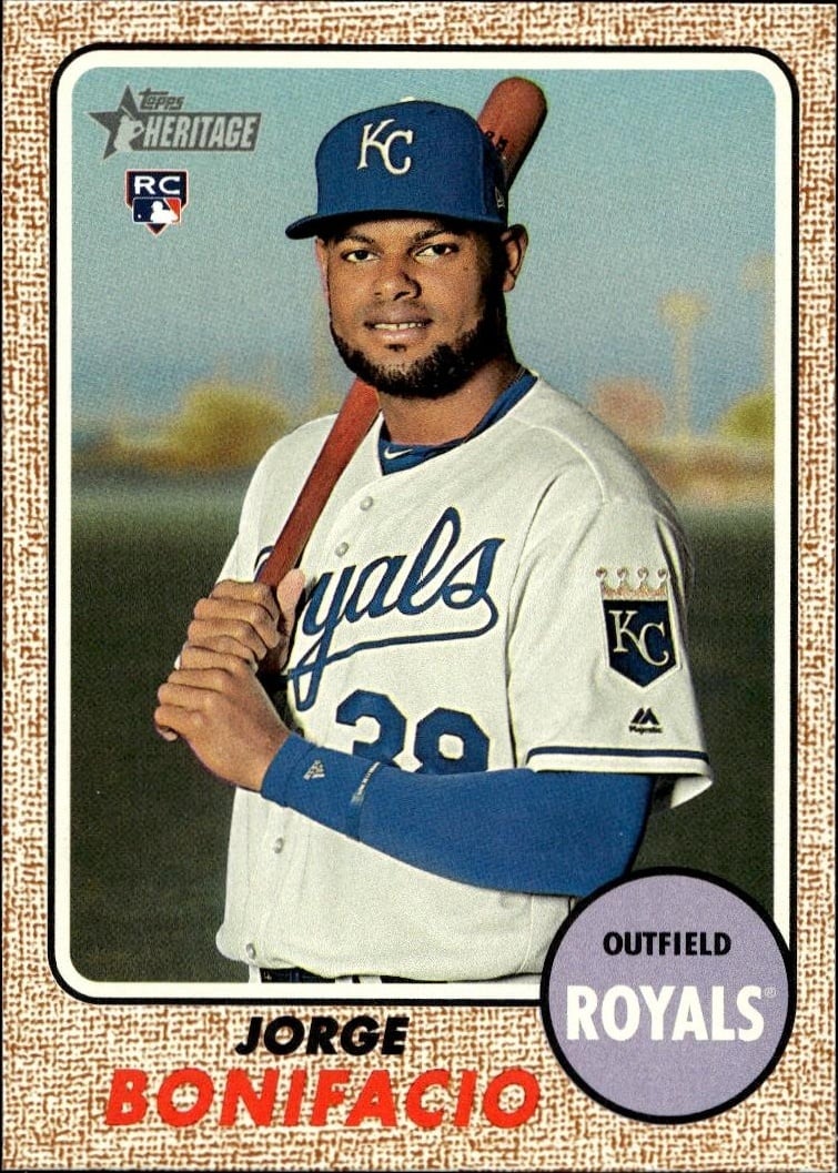 2017 Topps Heritage Jorge Bonifacio #559 trading card