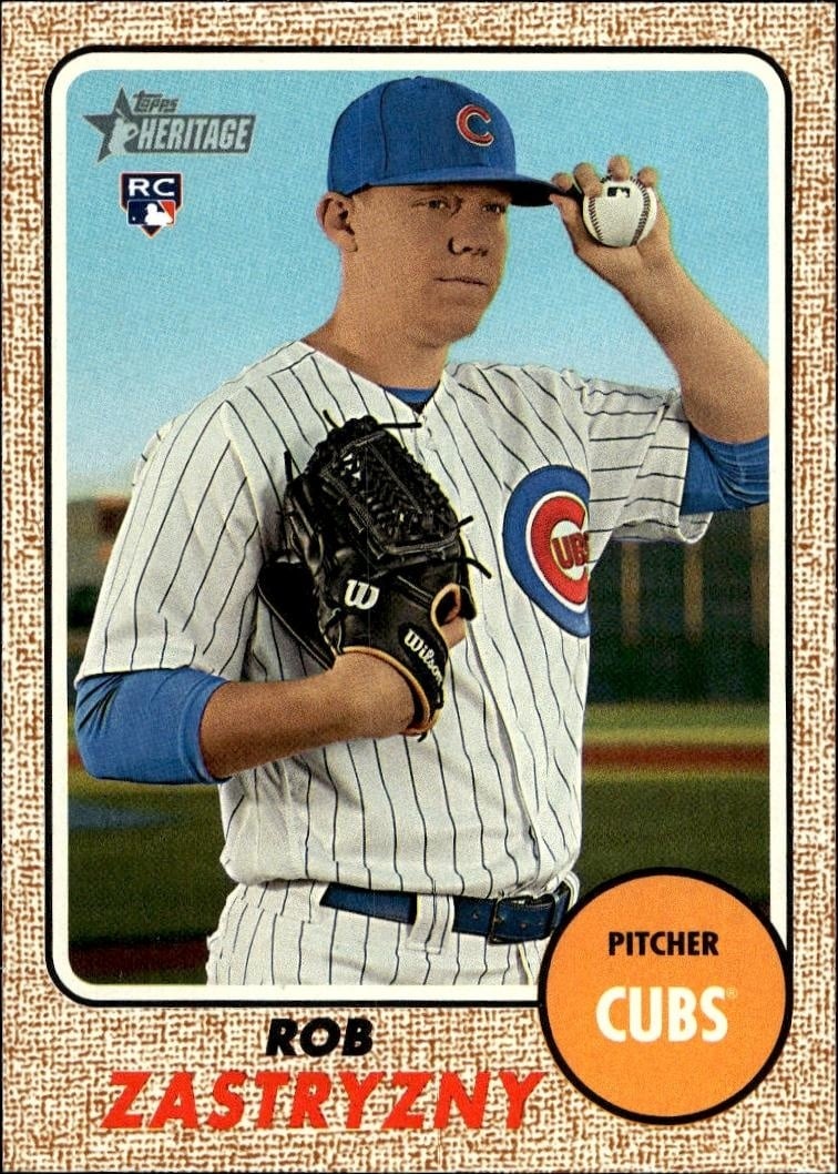 2017 Topps Heritage Rob Zastryzny #537 trading card