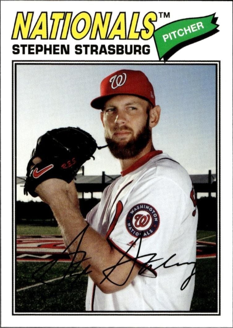 2018 Topps Archives Stephen Strasburg #134 baseball trading card front